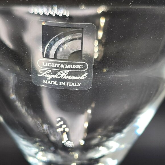 Luigi Bormioli Light & Music Martini Glasses Set Of 3 Crystal 7 Oz NWS DH1354 - Picture 5 of 8